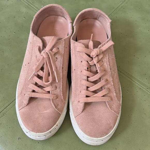 ECCO Dusty Rose Suede Sneakers - Picture 2 of 5